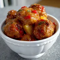 Superbowl Crock Pot Pineapple Habanero Meatballs: Flavor Bomb