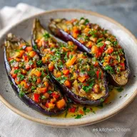 Berenjenas Rellenas Verduras al Horno