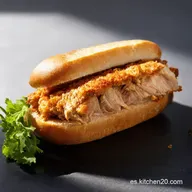 Bocadillo de Pollo con Crujiente El Secreto Ib&eacute;rico Revelado