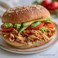 Bocadillo De Pollo Y Aguacate en 20 Min