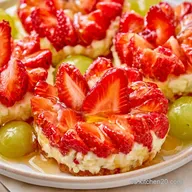 Bocaditos Queso Frutas con Fresas Frescas
