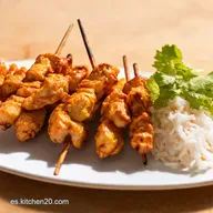Brochetas Pollo Satay Tailand&eacute;s Directo a Bangkok