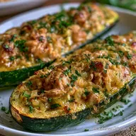 Calabacines Rellenos At&uacute;n para 4 Personas