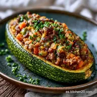 Calabacines Rellenos Ternera: 4 Personas