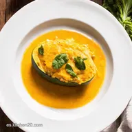 Calabaza Rellena Mi Secreto con Espinacas y Queso de Cabra
