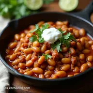 Cazuela Vaquera Cowboy Beef Mince and Bean Skillet Ol&eacute;