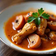 Gumbo de Pollo y Salchicha Como en Luisiana