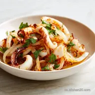 Receta Chipirones Encebollados: Confitado Lento