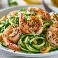 Espaguetis de Calabac&iacute;n con Gambas: 15 Min