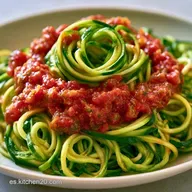 Espaguetis De Calabac&iacute;n Con Tomate