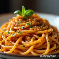 Receta de Fideos Picantes Espaguetis con Chipotle y Lim&oacute;n