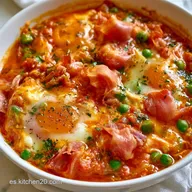 Huevos Al Plato En Freidora en 13 Minutos