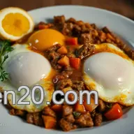 Huevos con Carne: &iexcl;Receta de la Abuela F&aacute;cil y Rica!