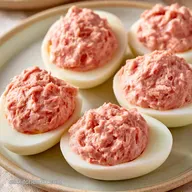 Huevos Rellenos de Atún en 30 Minutos