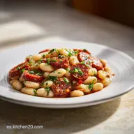 Receta de Jud&iacute;as Blancas con Chorizo Tradicional