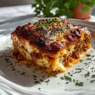 Lasa&ntilde;a de Carne con Bechamel para 6 Raciones
