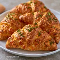 Mini Croissants Pollo y Queso en 30 Minutos