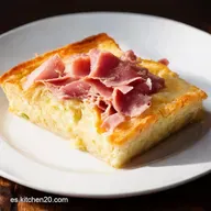 Pastel Salado Ib&eacute;rico Delicioso Receta F&aacute;cil con Jam&oacute;n