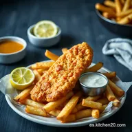 Fish and Chips Receta Crujiente al Estilo Ingl&eacute;s