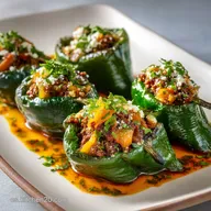 Pimientos Poblanos Rellenos: El Cl&aacute;sico de Picadillo Casero
