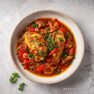 Pollo a la Cazadora: Receta Italiana Tradicional para 4 Raciones
