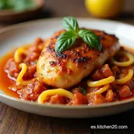 Pollo Guisado a la Espa&ntilde;ola Receta Casera y Deliciosa