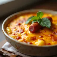 Receta de Queso Fundido Cremoso con Chorizo F&aacute;cil y R&aacute;pido