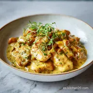 Rag&uacute; de Pollo Cremoso con Mostaza para 4 Porciones