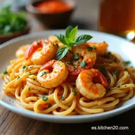 Rasta Pasta con Camarones El Caribe en tu Mesa