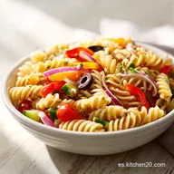 Receta Ensalada De Pasta Fr&iacute;a para 4 Porciones