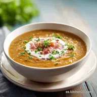 Sopa De Lentejas Con Jam&oacute;n Para 4 Porciones
