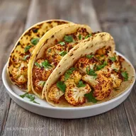 Tacos De Coliflor Asada Al Horno