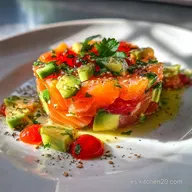 Tartar de Salmon y Aguacate: Fresco y R&aacute;pido