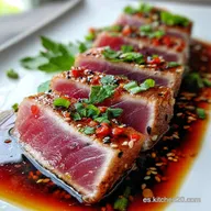 Tataki de At&uacute;n en 20 Minutos: Textura Crujiente