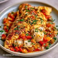 Tortilla De Bacalao Con Pimientos