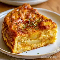 Tortilla de Patata con Cebolla Jugosa