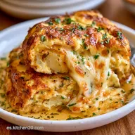 Tortilla de Patatas con Queso Fundido