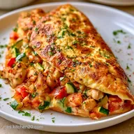 Tortilla De Pollo Verduras para 4 Personas