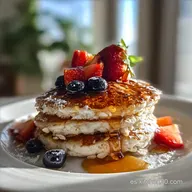 Fluffy Oatmeal Pancakes: Tortitas de Avena