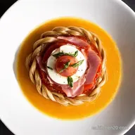Trenza Caprese con Jam&oacute;n Un Aperitivo que Enamora