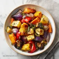 Receta de Verduras Asadas al Horno para 4 Raciones