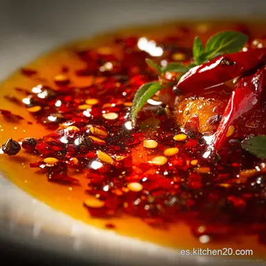 Chili Crisp casero: La receta secreta del aceite crujiente umami Tarjeta de receta