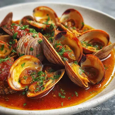Almejas a la Marinera Recipe: A Step-by-Step Guide Tarjeta de receta