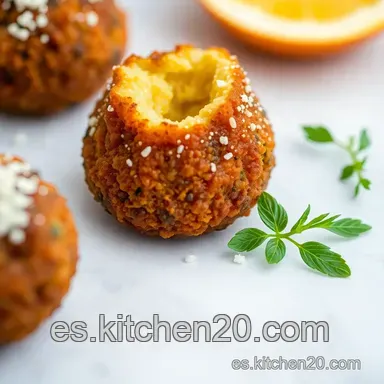 Arancini Dorados: Un Bocado de Sicilia F&aacute;cil Tarjeta de receta