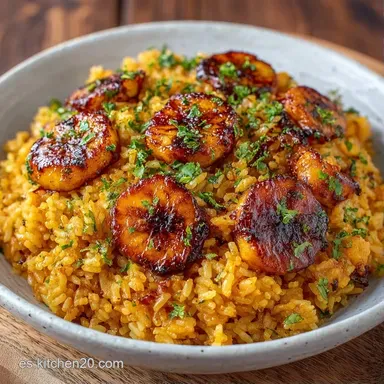 Arroz a la Cubana para 4 Personas Tarjeta de receta