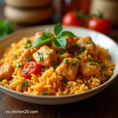 Arroz con Pollo Receta Irresistible al Estilo Abuela Moderna Tarjeta de receta