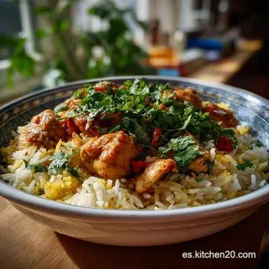 Arroz con Pollo Tradicional al Horno en 1 Hora Tarjeta de receta
