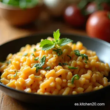 Arroz Meloso Cremoso con Cebolla Francesa y Gruy&egrave;re Tarjeta de receta