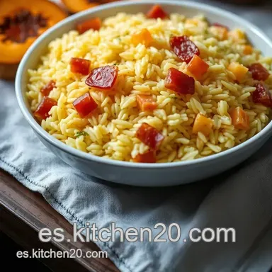 Arroz Meloso Calabaza Jam&oacute;n: &iexcl;El Sabor de la Abuela! Tarjeta de receta