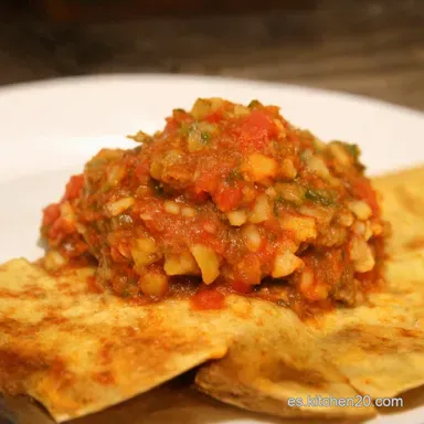 Aut&eacute;ntica Salsa Ranchera Mexicana Receta Casera F&aacute;cil Tarjeta de receta